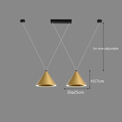 DecorBites™ LED Pendant Lamp: Minimalist Kitchen Island Hanging Light for Living Room & Dining Table