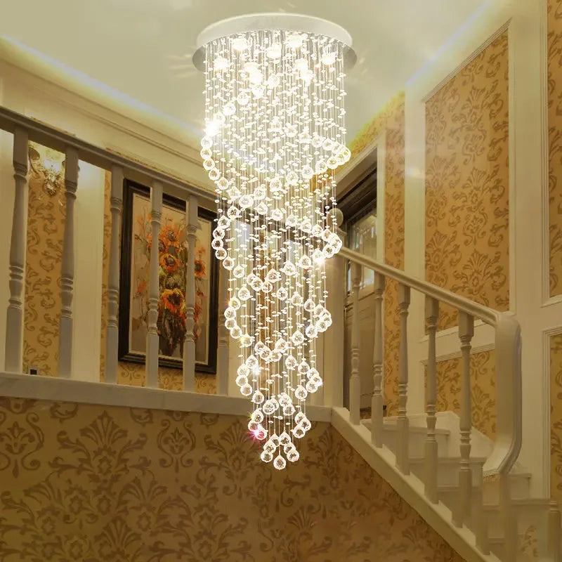 DecorBites™ Crystal LED Ceiling Chandelier: Elegant Lighting for Bedroom Living Room Corridor