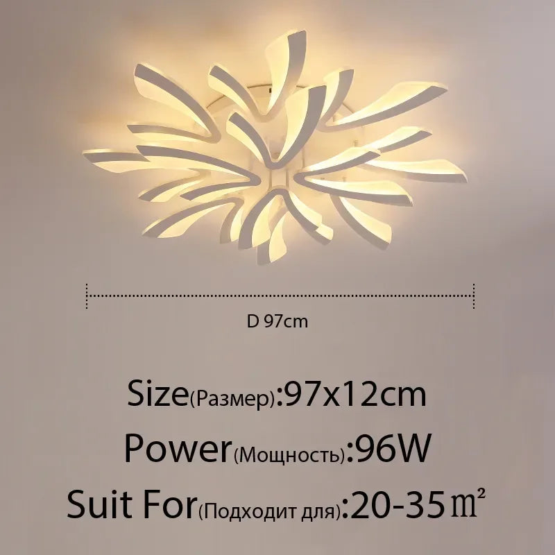 Lámpara de techo LED DecorBites™ con control remoto para decoración del hogar