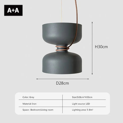 DecorBites™ LED Pendant Light: Minimalist Iron Fixture for Bedroom, Living Room, Restaurants & Bars