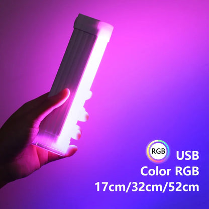 Lámpara de relleno LED DecorBites™: Lámpara recargable y colorida para selfies, ideal para fotografía y vídeos.