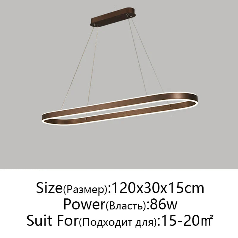 DecorBites™ LED Aluminum Ceiling Chandelier for Kitchen Living Room Modern Nordic Design