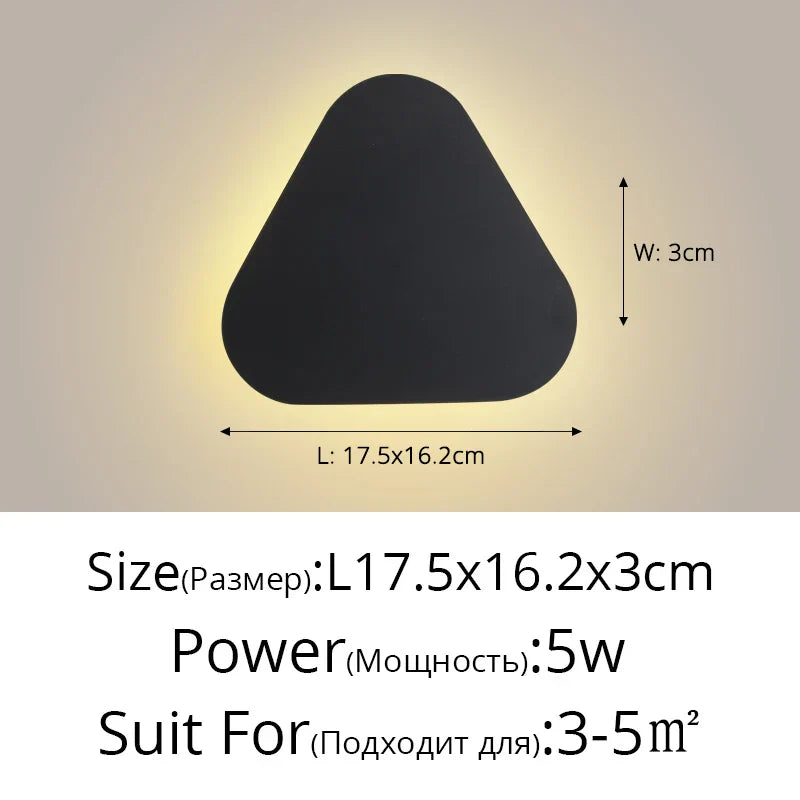 DecorBites™ LED Round Touch Wall Lamps for Bedroom & Aisle Decor