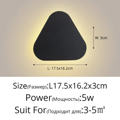 DecorBites™ LED Round Touch Wall Lamps for Bedroom & Aisle Decor