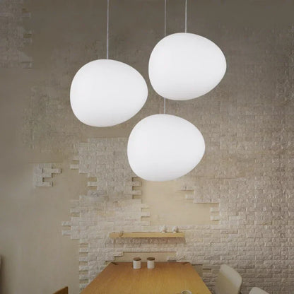 DecorBites™ Gregg Glass Pendant Lights for Living Room, Bedside, Modern Round Ceiling Lamps