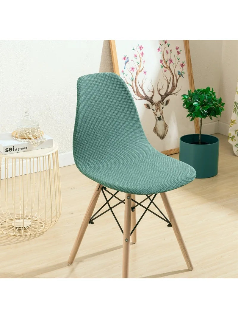 Decobites Waterproof Eames Chair Cover - Stretch Solid Color Seat Case, Removable Office Protector