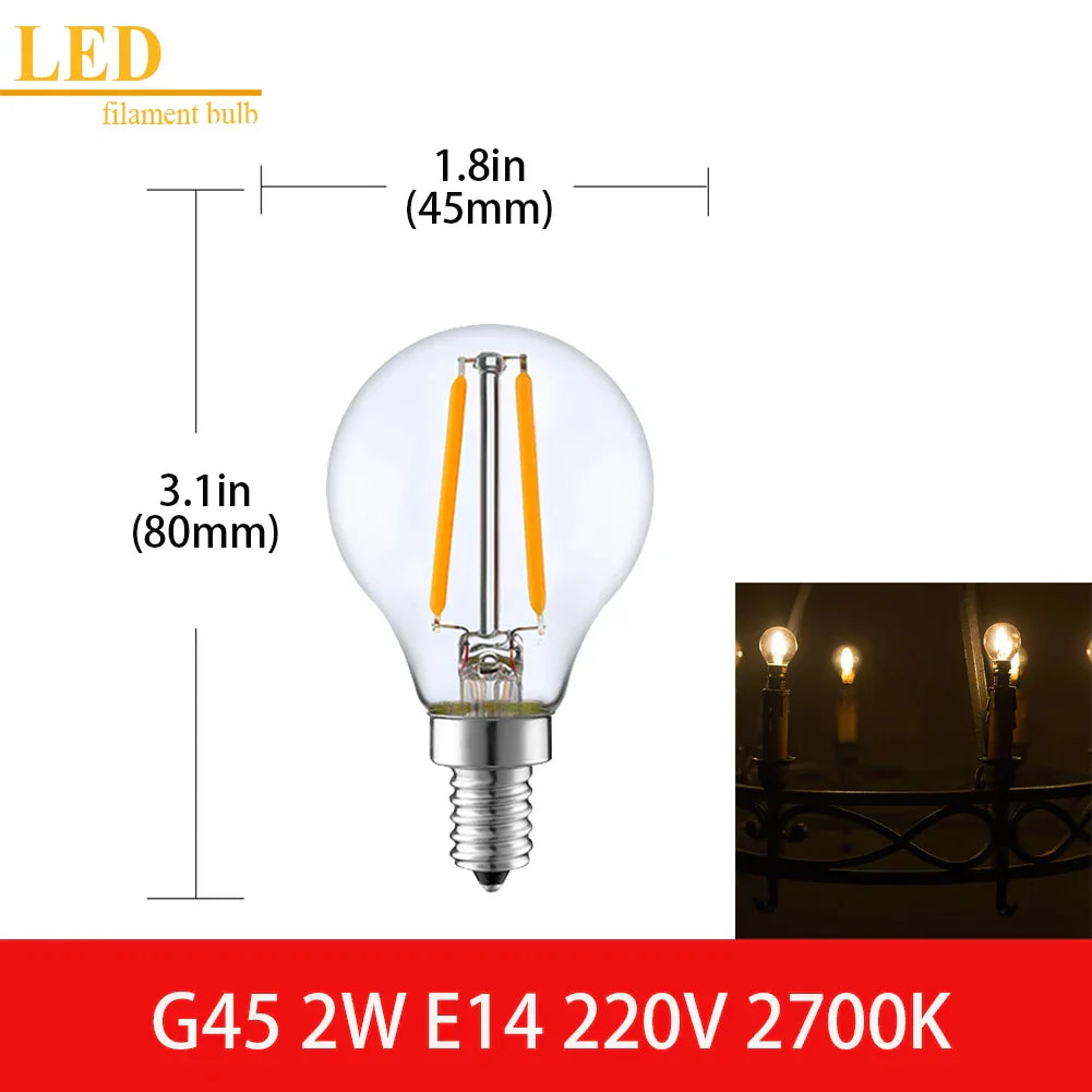 Clear Glass Vintage Bulb