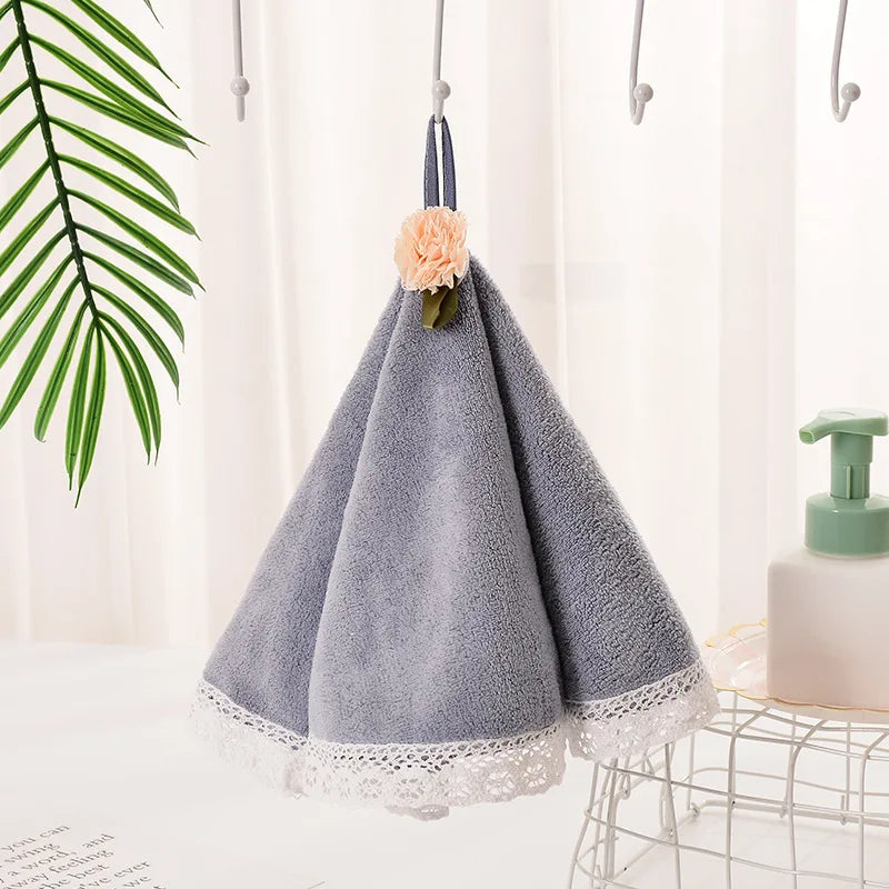 Toalla de mano para bebé Vestido de encaje Decorbites™: Suave, absorbente y linda para cocina y baño