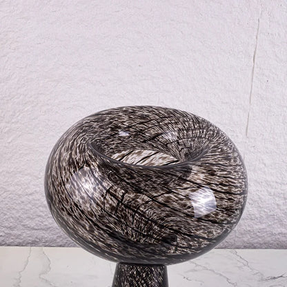 DecorBites™ Jarrón de vidrio geométrico en disco para arreglos florales, terrario, accesorio de decoración para el hogar