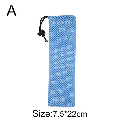 حقيبة أدوات مائدة DecorBites™ مصنوعة من القطن والكتان وحقيبة برباط للسفر وتناول الطعام في المنزل