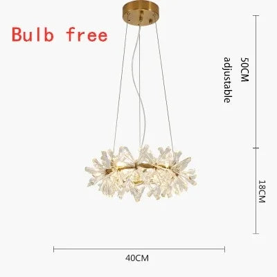 DecorBites™ Crystal Flower Chandelier: Luxury LED Ceiling Light for Home Decor, Living Room, Bedroom