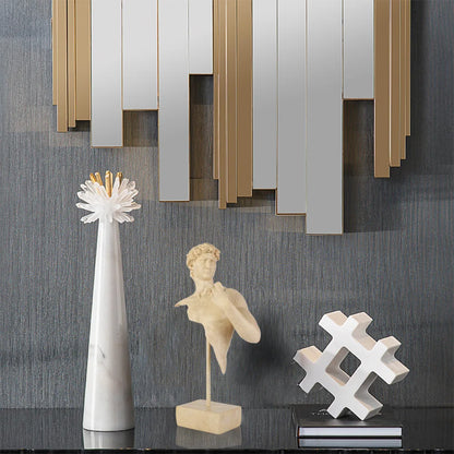 DecorBites™ David Bust Resin Sculpture | Abstract Nude Man Figurine for Room Decor