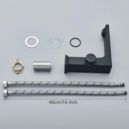 DecorBites™ LCD Digital Basin Faucet Brass Mixer Tap Hot Cold Deck Mounted Display