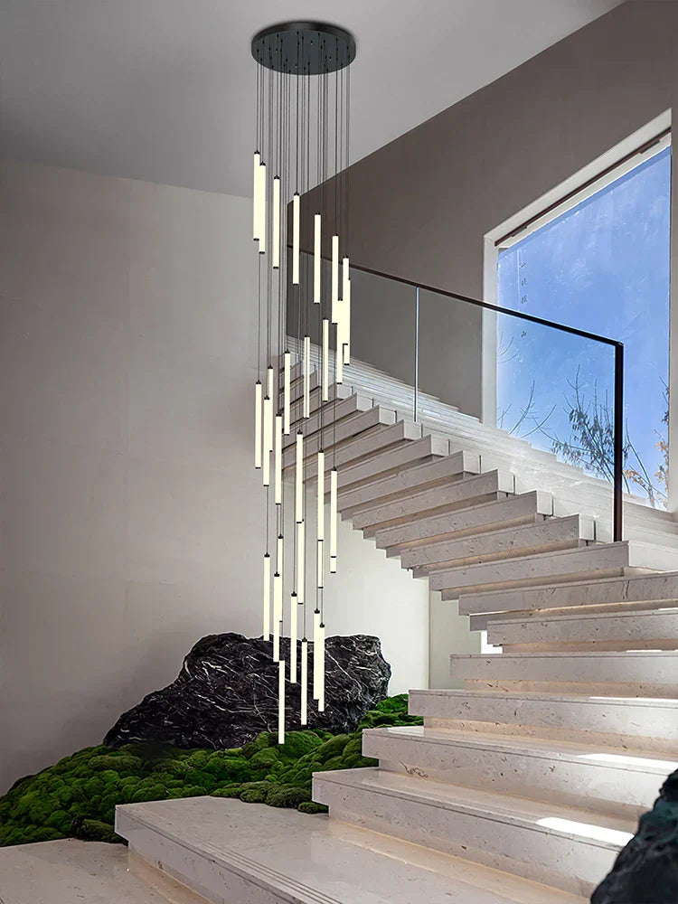 DecorBites™ LED Staircase Chandelier for Home Hotel Hall Lighting