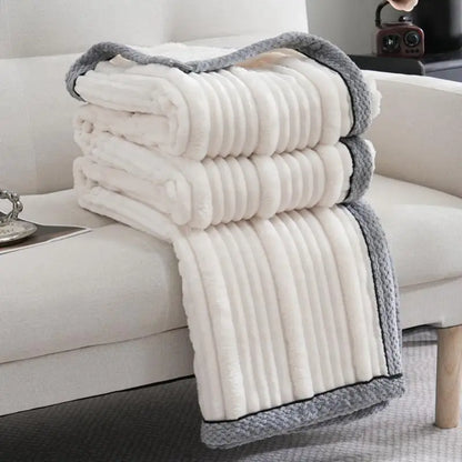 DecorBites™ Light Luxury Sofa Blanket for Autumn/Winter, Cozy Office and Bedroom Blanket