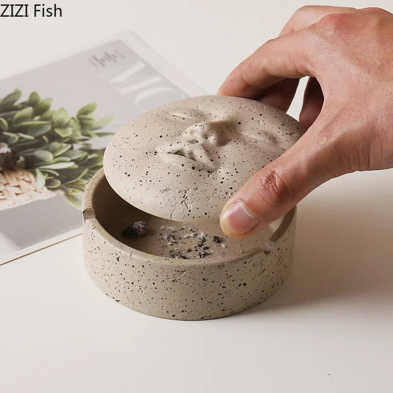 DecorBites™ Human Face Character Ashtray Office Desk Decoration Weed Smoking Accessories Gift