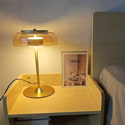 DecorBites™ Elegant Mushroom Glass Bowl Table Lamp for Modern Nordic Living Spaces