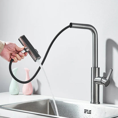 Grifo de cocina DecorBites™ de 3 funciones: mezclador extraíble flexible con rociador de 360°