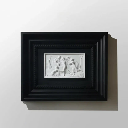 DecorBites™ Abstract Figure Relief Sculpture Decorative Painting Wall Decoration