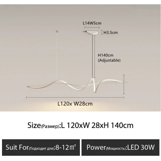 ثريا DecorBites™ المصنوعة من الألومنيوم لتزيين المطبخ وغرفة الطعام