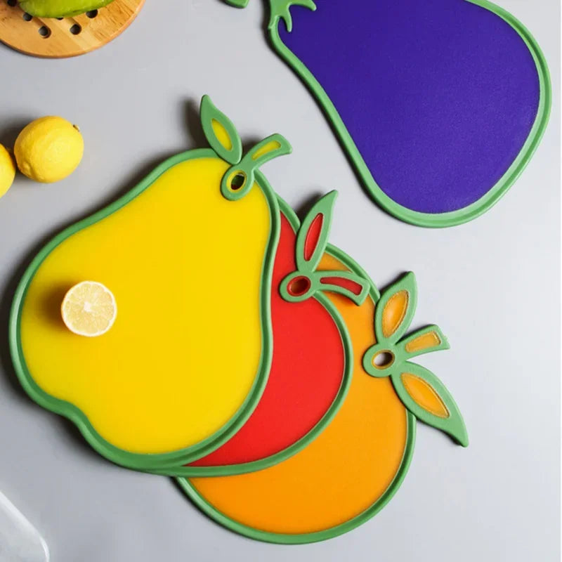 DecorBites™ Durable Fruit Shape Cutting Board for Kitchen Chopping & Serving, Thickened Material
