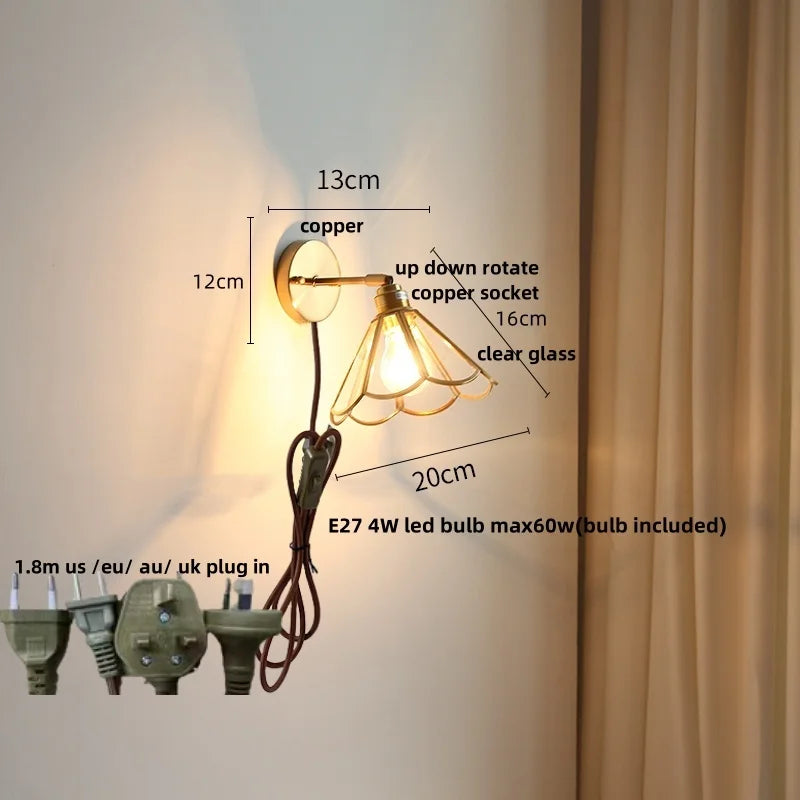 DecorBites™ LED Wall Lights Nordic Modern Bedroom Dining Room Coffee Bedside Lamp Sconce