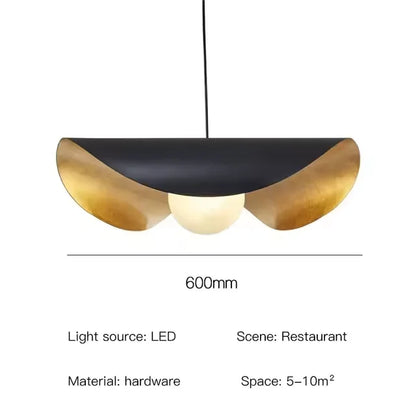 DecorBites™ Lederam Manta Pendant - Industrial Retro Style White/Black Ceiling Lamp