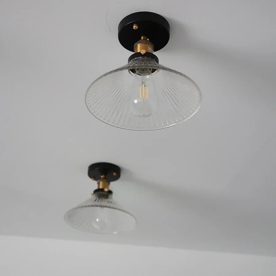 DecorBites™ Clear Glass LED Ceiling Lamp Copper Socket Modern Nordic Style Lighting