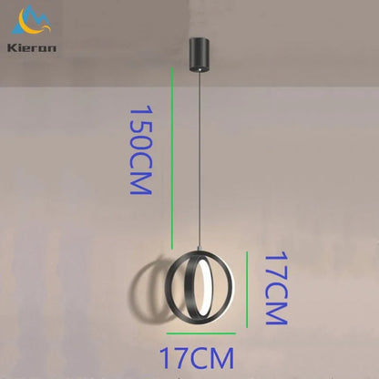 DecorBites™ LED Iron Art Small Chandelier for Bedroom Study Living Room Decor