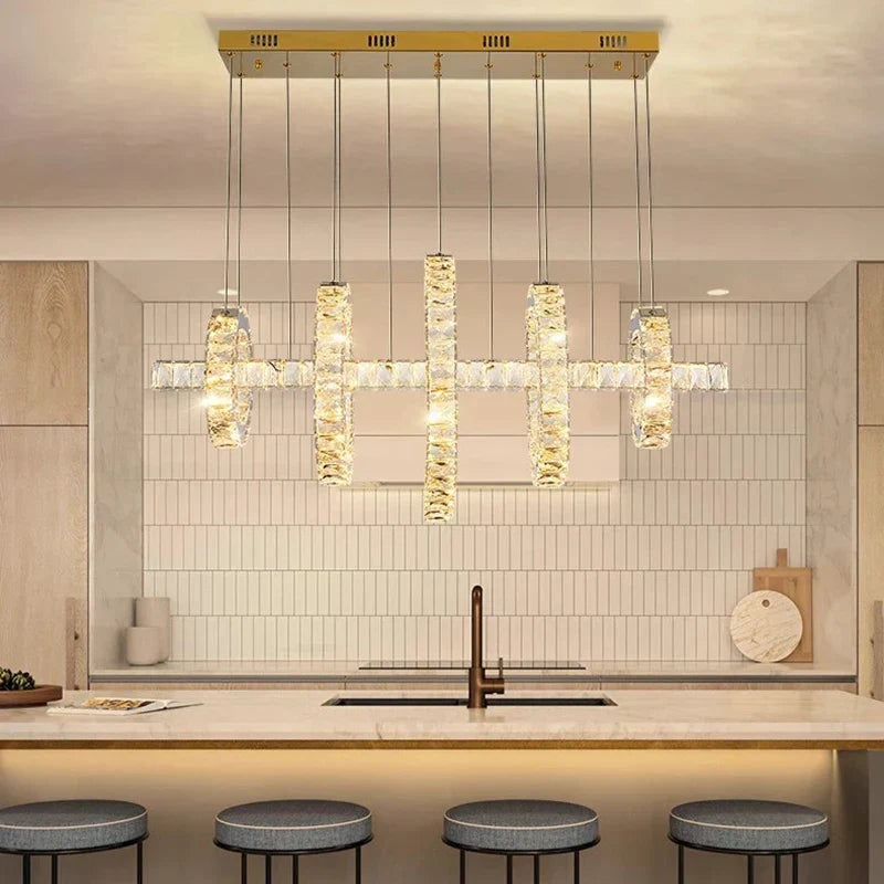 Lámparas de araña LED Decorbites™ para sala de estar y comedor, accesorios de iluminación colgantes modernos