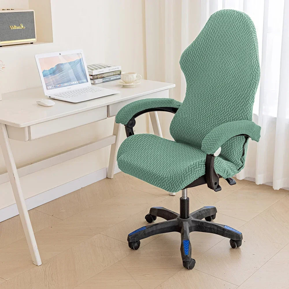 Decobites Swivel Armchair Cover: Thick Elastic Fabric, Dustproof Seat for Home & Hotel