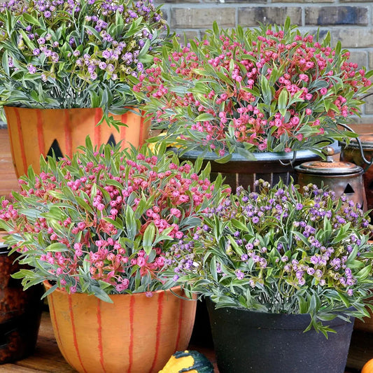 ديكوربايتس™ - نبات بونساي اصطناعي من نوع Babysbreath Lover Fruit للحديقة المنزلية والفعاليات