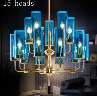 DecorBites™ Glass Chandelier: Elegant Nordic Design Hanging Lamp for Kitchen Island, Restaurant, and Home