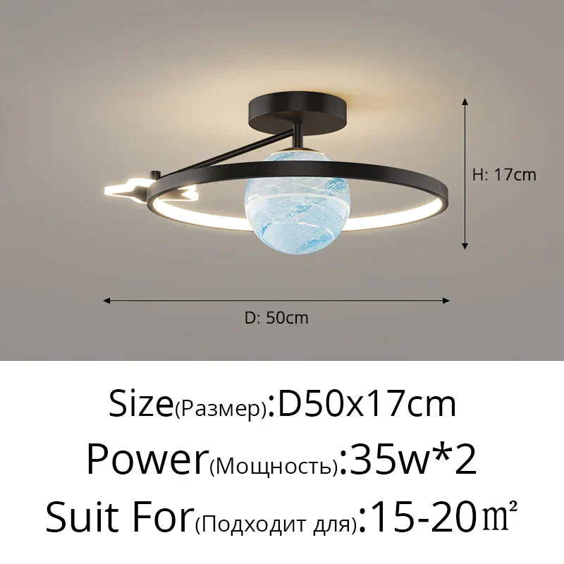 DecorBites™ Blue Star LED Pendant Light for Home Decor