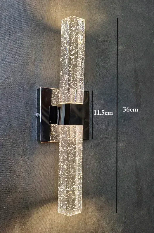 DecorBites™ Bubble Crystal LED Wall Lamp: Modern Bathroom Living Room Bedroom Sconce Lighting