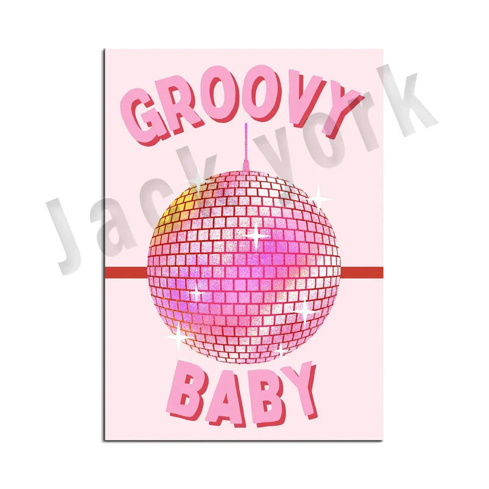 DecorBites™ Funky Disco Gogo Boot Print | 70s Poster & Retro Wall Art for Eclectic Decor