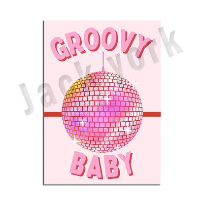 DecorBites™ Funky Disco Gogo Boot Print | 70s Poster & Retro Wall Art for Eclectic Decor