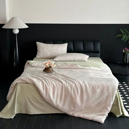 طقم أغطية سرير من قماش الجاكار من DecorBites™، مقاس كينج مزدوج، مصنوع من القطن بنسبة 100%، لديكور غرفة النوم