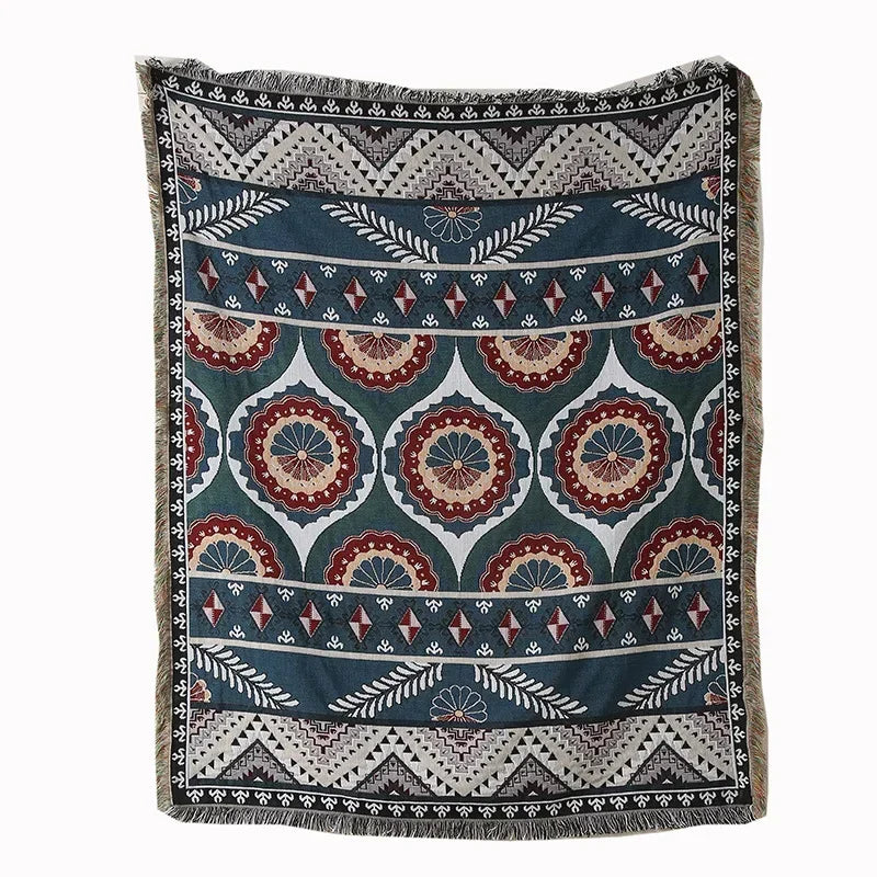 DecorBites™ Gothic Thread Double-sided Tapestry Blanket - Versatile Homestay and Outdoor Decoration