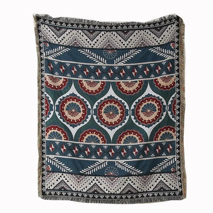 DecorBites™ Gothic Thread Double-sided Tapestry Blanket - Versatile Homestay and Outdoor Decoration