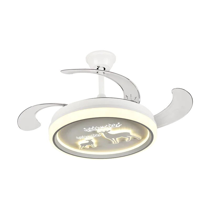 DecorBites™ Bird Nest Ceiling Fan with LED Light Remote Control