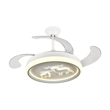 DecorBites™ Bird Nest Ceiling Fan with LED Light Remote Control