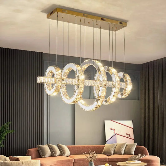DecorBites™ LED Chandeliers for Living Room Dining Room Modern Hanging Light Fixtures