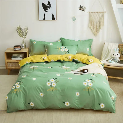 DecorBites™ Cartoon King Size Duvet Set 220x240 with Pillowcase - Skin Friendly & Comfortable