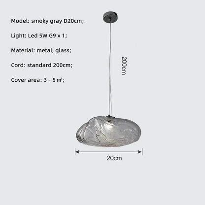 DecorBites™ Glass LED Chandelier Lighting for Modern Stairs, Dining Room, and Home Bar