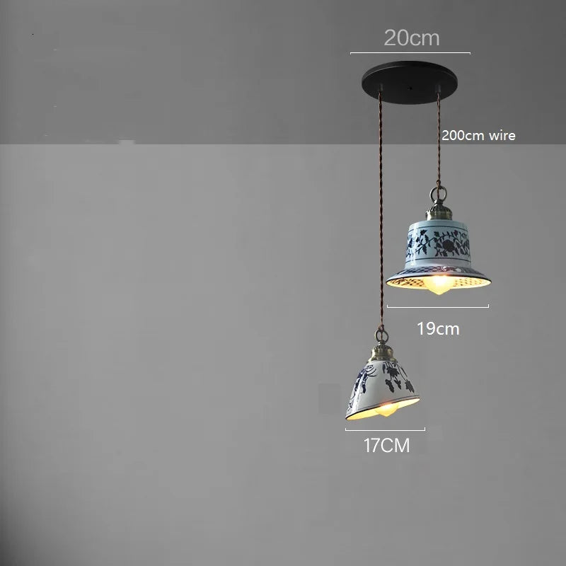 DecorBites™ Ceramic LED Pendant Lamp: Modern Simple Indoor Decor Lighting for Home & Restaurant