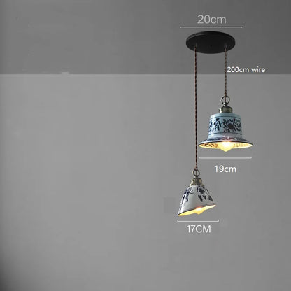 DecorBites™ Ceramic LED Pendant Lamp: Modern Simple Indoor Decor Lighting for Home & Restaurant