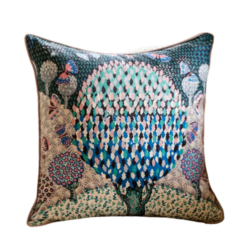 DecorBites™ Elephant Jungle Paradise Throw Pillow Cover