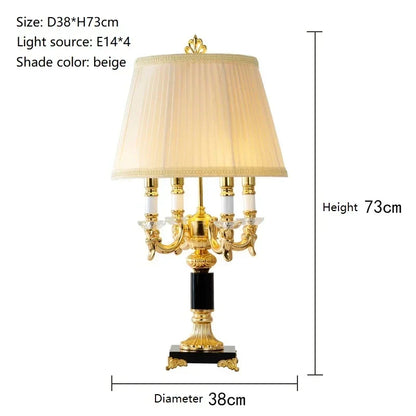 DecorBites™ Crystal Black Table Lamp - Modern Luxury Bedroom Decor