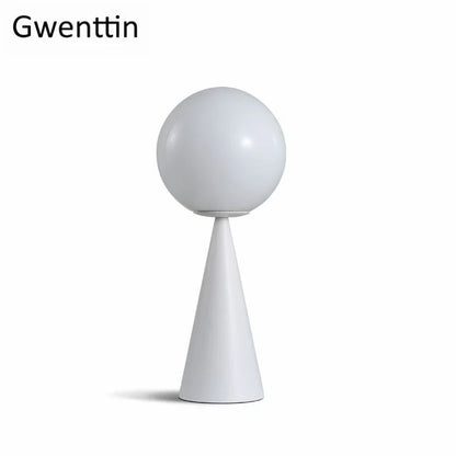 DecorBites™ Gold Glass Ball Table Lamp LED Desk Lighting Modern Home Decor for Bedroom Living Room